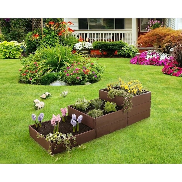 Pickers 4x4 Raised Bed Garden, Sturdy Resin Construction